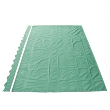 Waterproof Aleko Dark Green Fabric For Retractable Patio Awning, 13' x 10'   553634366
